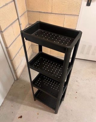 Estantería Plástico Negra Plegable