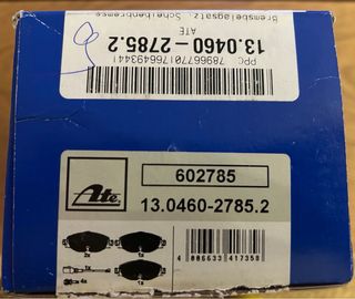 Pastillas Freno ATE 602785 + Cable Sensor