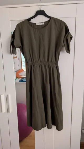 Vestido verde militar casual mujer M-L