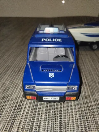 Playmobil Policía: Coche y Barco
