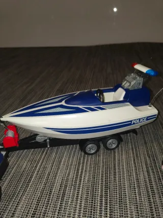 Playmobil Policía: Coche y Barco