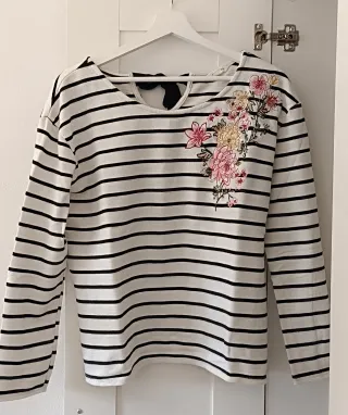 Sudadera Springfield Rayas Flores