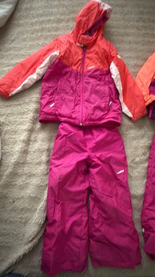 Conjunto esquí niña 4 años chaqueta y pantalón