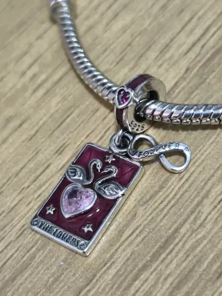 Charm The Lovers Cisnes Corazón Infinito