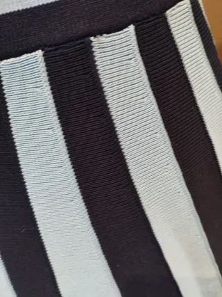 Vestido Kling rayas blanco y negro