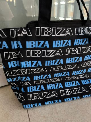 Bolso de viaje con estampado de Ibiza