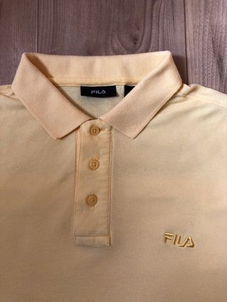 Polo FILA Vintage 90s Heritage - Amarillo Pastel
