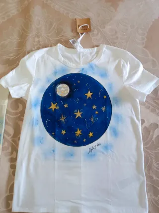 Camiseta Luna y Estrellas Talla Única