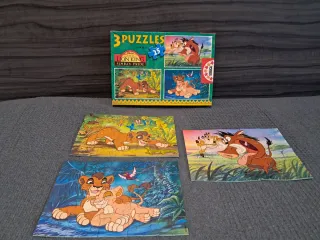 3 Puzzles Disney El Rey León Simba's Pride