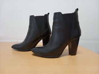 Botines GR negros tacón