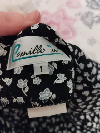 Vestido retro estampado blanco y negro