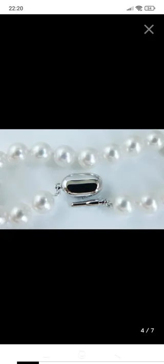 Pulsera Perlas Akoya Cierre Plata