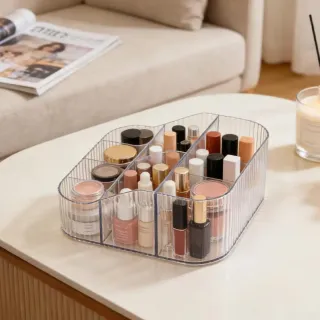 Organizador de maquillaje con 7 compartimentos