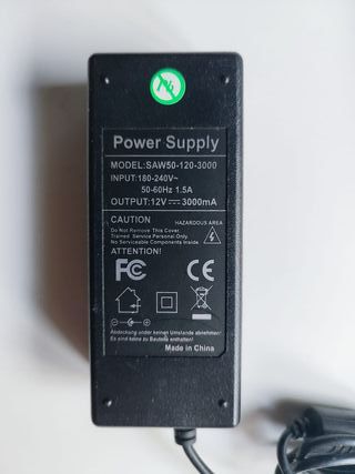 Fuente de alimentación SAW 12V 3000mA