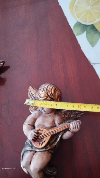 Coppia di angeli musicisti decorativi da appendere