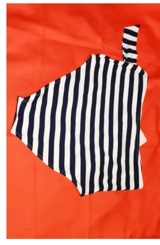 Bikini rayas azul marino Talla S