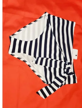 Bikini rayas azul marino Talla S