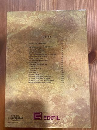 Catálogo Unificado Edifil Sellos España 1998