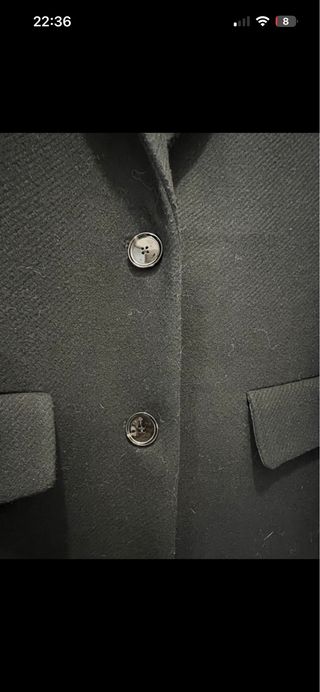 Cappotto donna lungo in lana nero