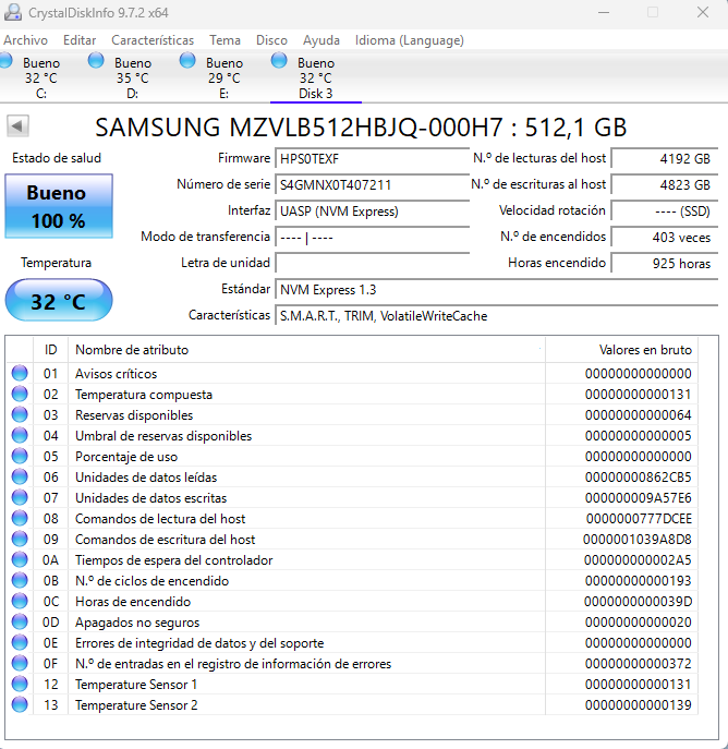 Discos duros SSD M.2 NVME 512GB Varios modelos afbeelding 6