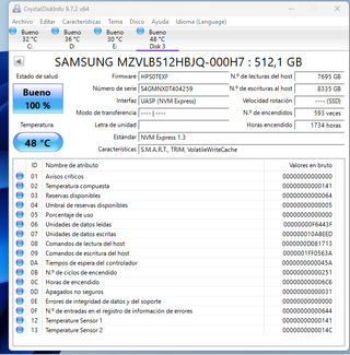 Discos duros SSD M.2 NVME 512GB Varios modelos