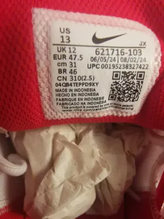 Zapatillas Nike Reax 8 TR Hombre en talla 47,5 EU