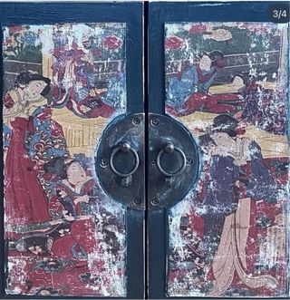 Aparador oriental envejecido