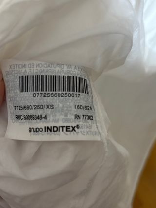 Falda Zara Blanca y Negra