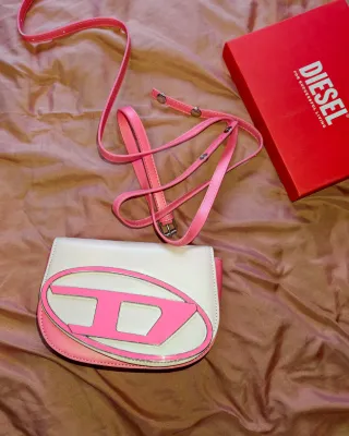 Bolso Diesel Beige y Rosa