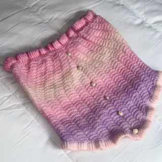 Top palabra de honor degradado rosa y morado