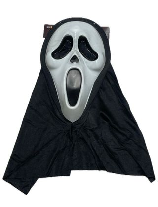 Disfraz Scream: Máscara, Guantes y Cuchillo Falso