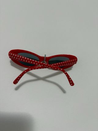 Gafas Flamenca Niña Corazón Rojo Lunares