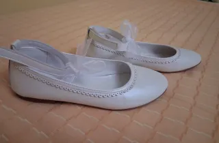 Vestido de Comunión Blanco y Rosa