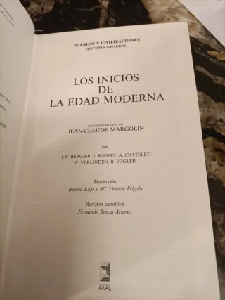 Los inicios de la Edad Moderna (Pueblos Y Civil...