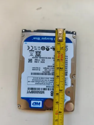 Disco Duro WD Scorpio Blue 500GB SATA 2.5”