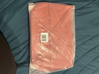 Borsa rosa con pochette