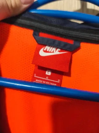 Cortavientos Nike Barça Azul Naranja