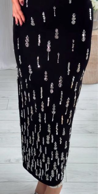 Vestido de terciopelo joya