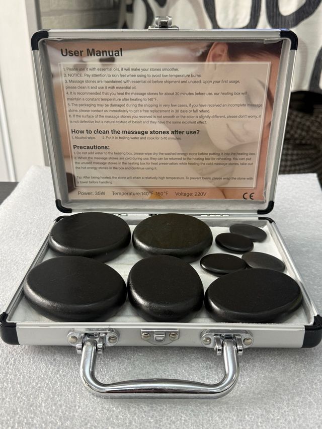 Kit de Massagem com Pedras Quentes Profissional