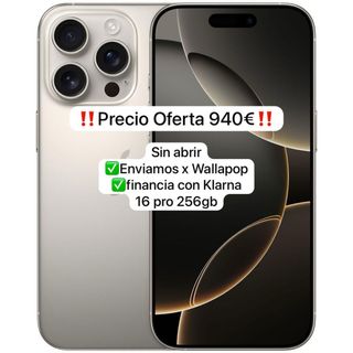 iPhone 16 Pro 256gb Titanio Natural SIN ABRIR