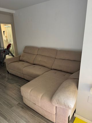 Sofá modular beige tela