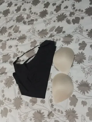 Sujetador Negro Licra Talla 3XL