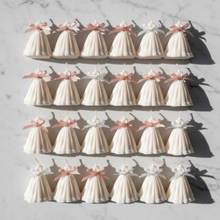 Vela artesanal boda regalo novia soja natural