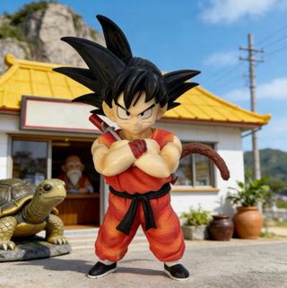 Figura Son Goku Niño IMPRESSIONANTE 19cm