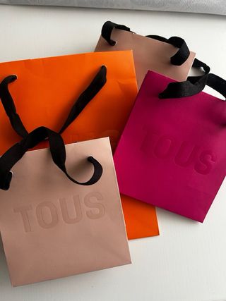 Cajas y Bolsas Tous varios colores y tamaños