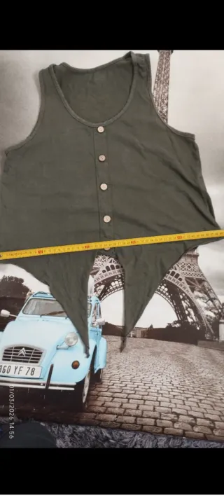 Top Boutique Italiana Talla Única Verde