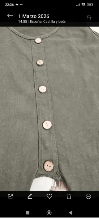 Top Boutique Italiana Talla Única Verde