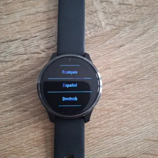 Smartwatch Garmin AMOLED GPS Música Negro