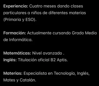 Refuerzo Escolar Primaria/ESO: Matematicas, Inglés