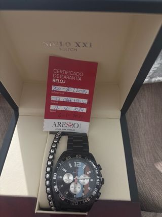 Reloj Siglo XXI Hombre Negro Multicolor